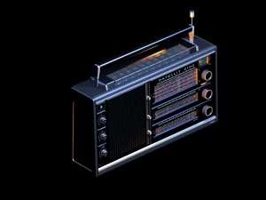 radio grundig satellit 2100 3D Model