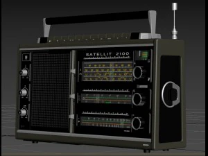 radio grundig satellit 2100 3D Model
