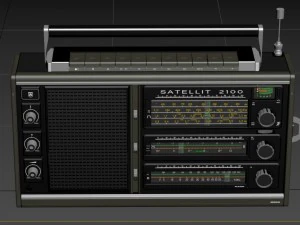 radio grundig satellit 2100 3D Model