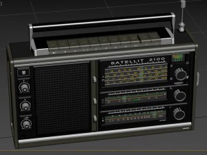radio grundig satellit 2100 3D Model
