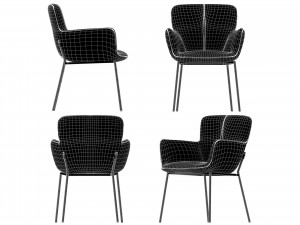 table and chair rolf benz 988 655 3D Model