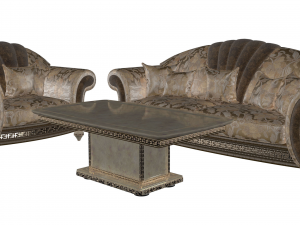 sofa chair table fantasia arredo classic Modello 3D