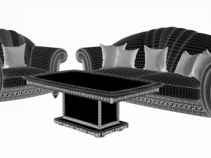sofa chair table fantasia arredo classic 3D Model