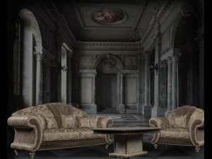 sofa chair table fantasia arredo classic 3D Model