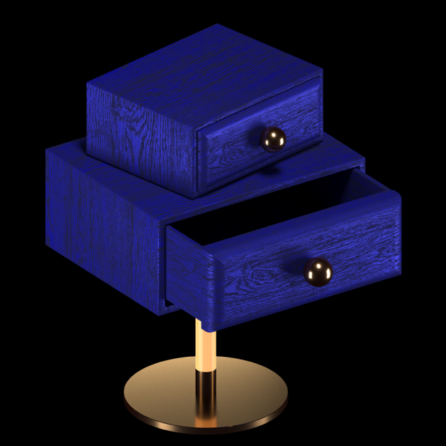 nightstand maisondada stand by me Model 3D .c4d .max .obj .3ds .fbx .stl .blend 
