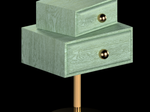 nightstand maisondada stand by me green Model 3D