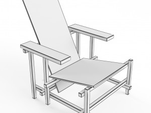 chair museum alivar 3D Model