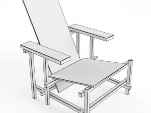 chair museum alivar 3D Model