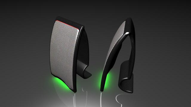 curve speaker Modello 3D .c4d .max .obj .3ds .fbx .stl .blend 