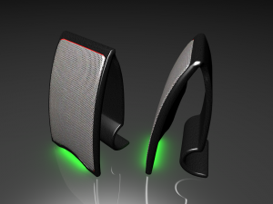 curve speaker Modelo 3D