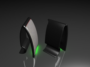 curve speaker Modello 3D