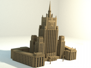 russian mfa building 3D Модель