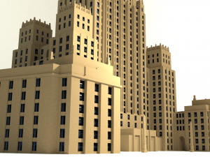 russian mfa building 3Dモデル
