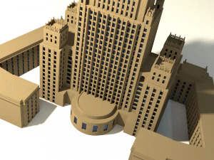 russian mfa building 3D Model