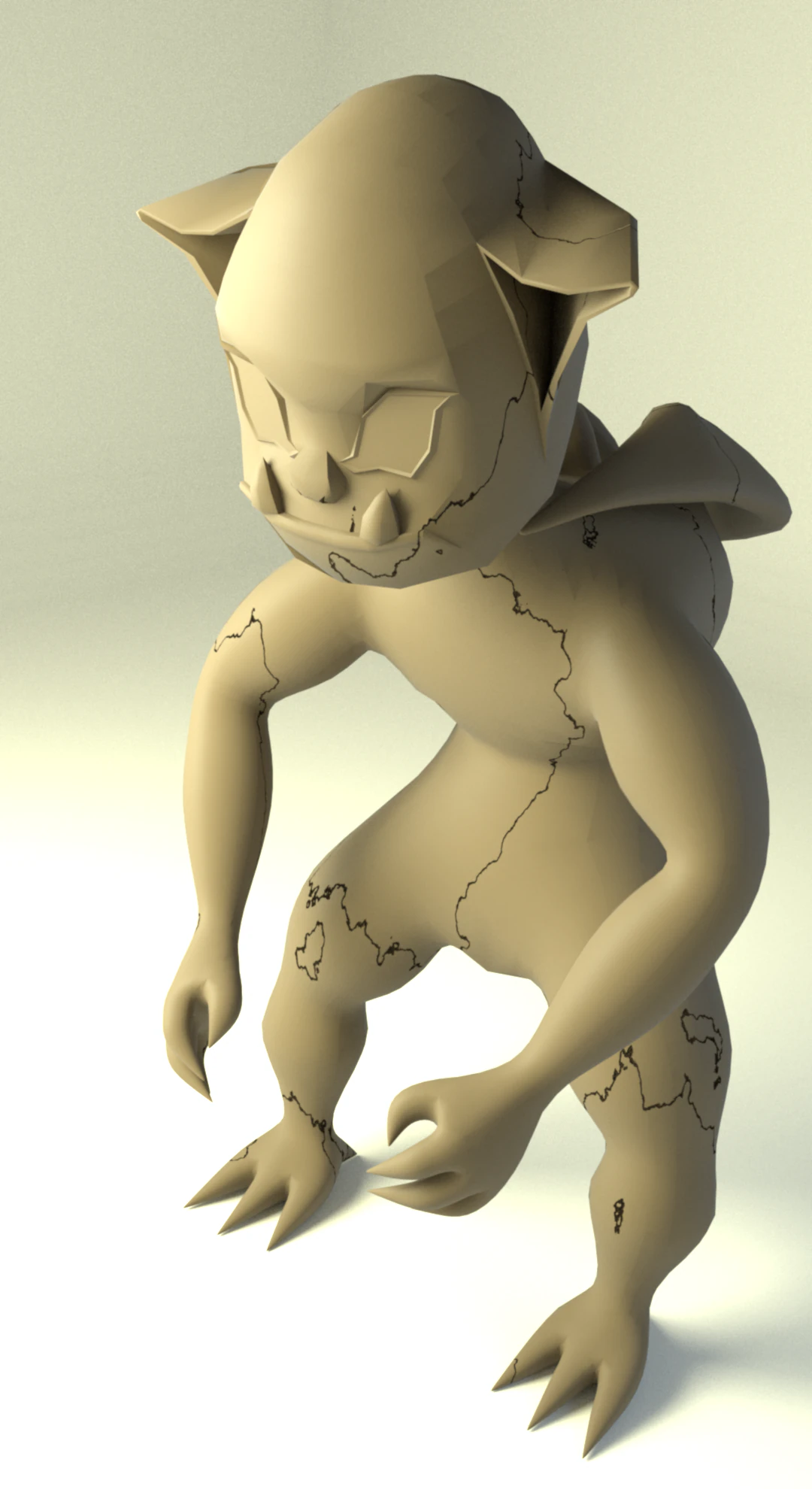 nice gargoyle 3D Model .c4d .max .obj .3ds .fbx .stl .blend 