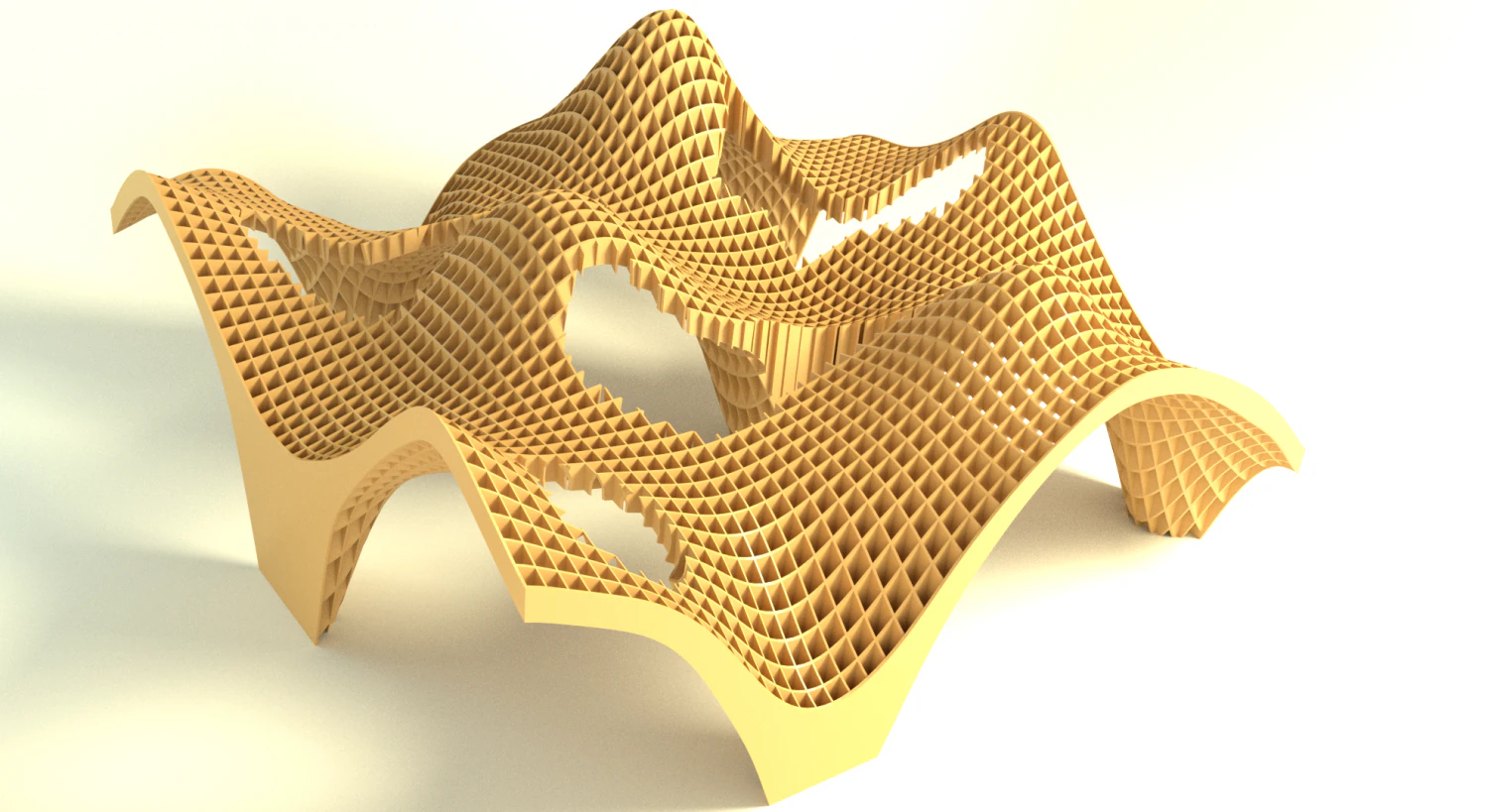 smooth plywood structure 3D Model .c4d .max .obj .3ds .fbx .stl .blend