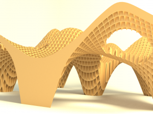 smooth plywood structure Modelo 3D