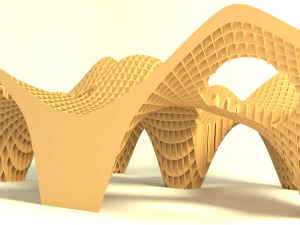 smooth plywood structure 3D Model