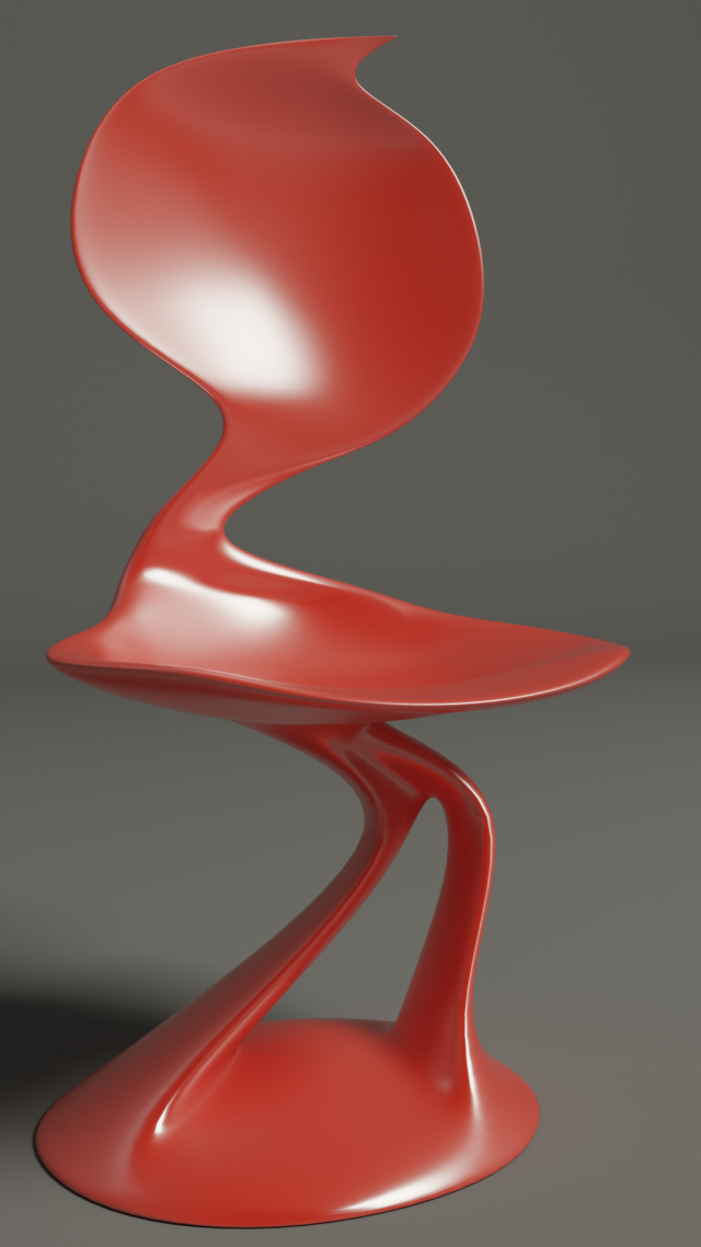 smooth chair 3D Model .c4d .max .obj .3ds .fbx .stl .blend 