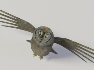 great grey owl 3D Model