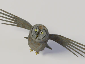 great grey owl 3D Model