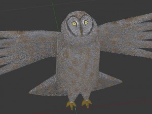great grey owl 3D Model