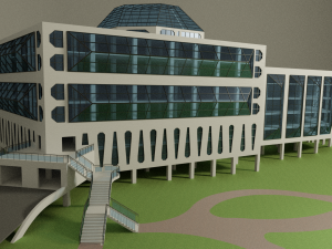 science center building 3D Модель