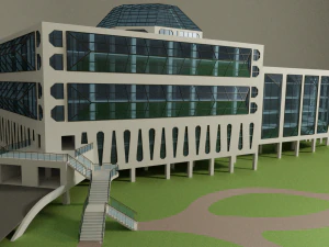 здание научного центра 3D Модель