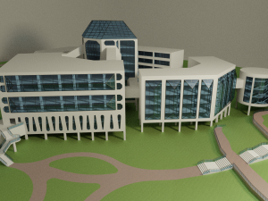 science center building 3D Модель