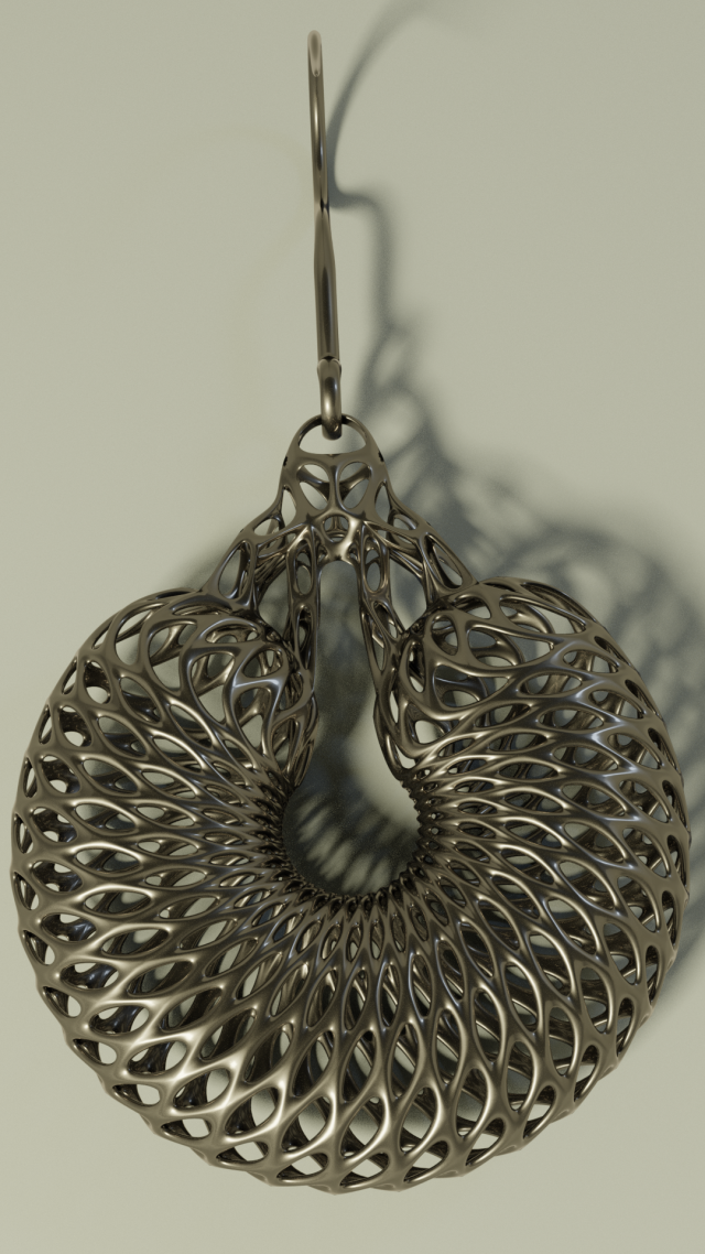interstellar earring Modelo 3D .c4d .max .obj .3ds .fbx .stl .blend 