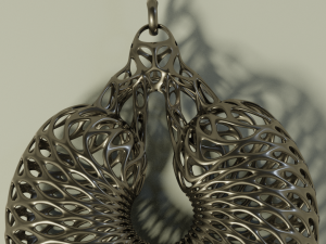 interstellar earring Model 3D