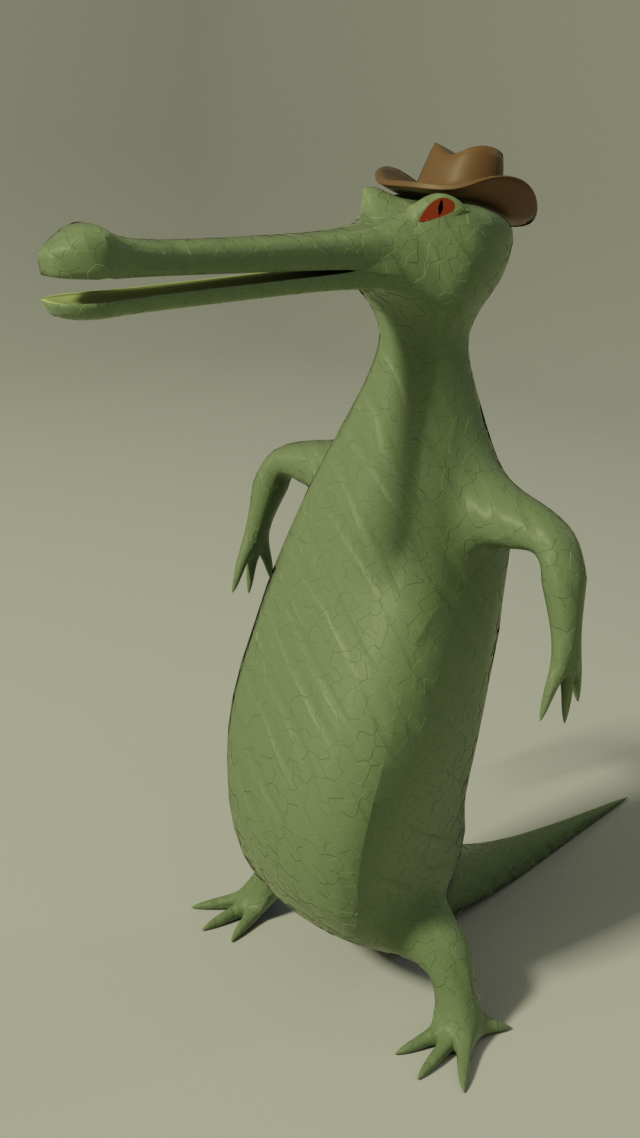 bold gavial Modelo 3D .c4d .max .obj .3ds .fbx .stl .blend 