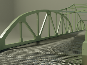 steel bridge 3D-Modell