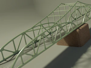 steel bridge 3D Model