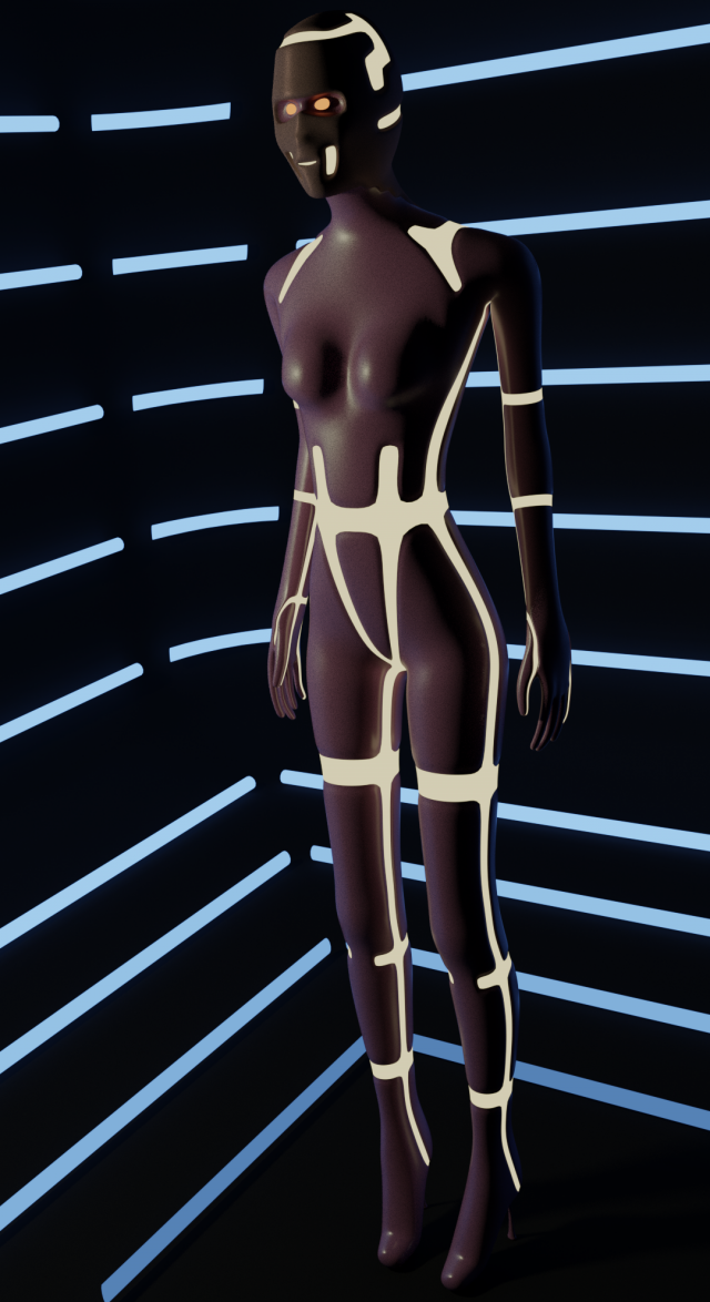 sparkling girl 3D Модель .c4d .max .obj .3ds .fbx .stl .blend 