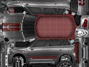 mini cooper countryman Modelo 3D