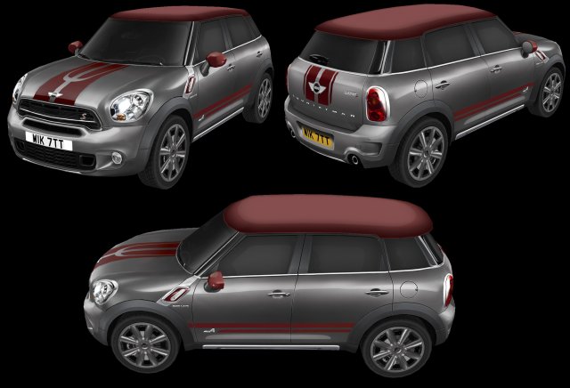 mini cooper countryman Modelo 3D .c4d .max .obj .3ds .fbx .stl .blend 