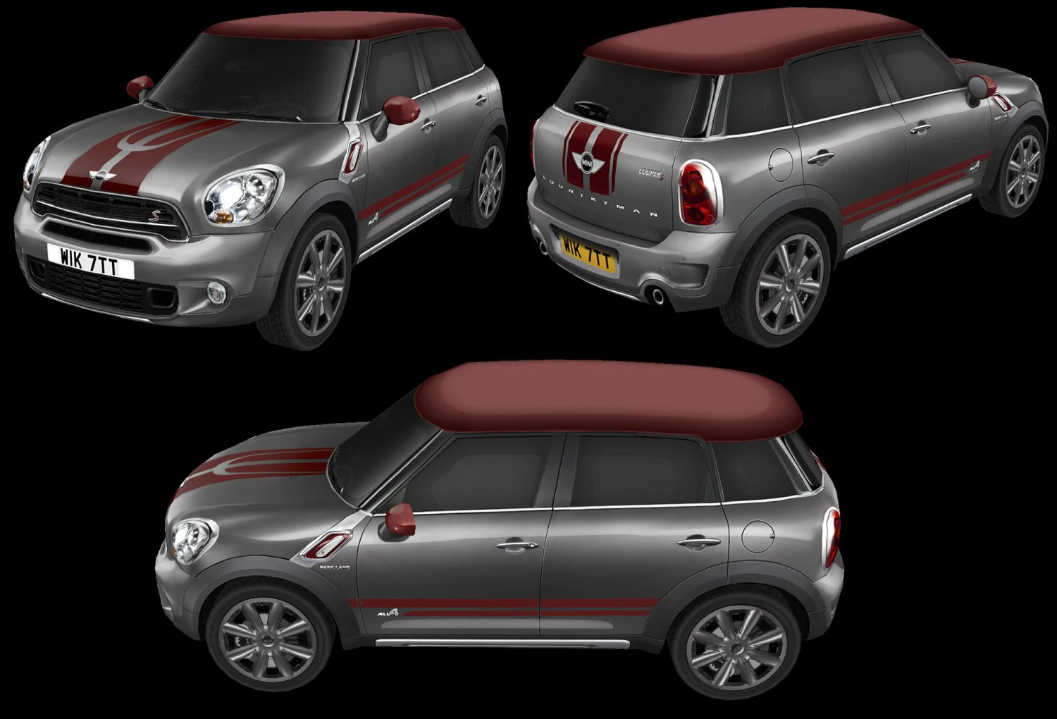 mini cooper countryman 3D Model .c4d .max .obj .3ds .fbx .stl .blend 
