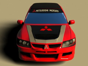 Mitsubishi lancer evo8 no interior 3D Model