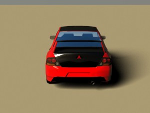 Mitsubishi lancer evo8 no interior 3D Model