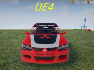 Mitsubishi lancer evo8 no interior 3D Model