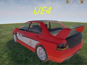 Mitsubishi lancer evo8 no interior 3D Model