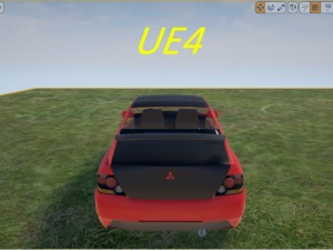 Mitsubishi lancer evo8 no interior 3D Model