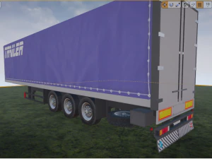 naczepa z przyczepą Model 3D