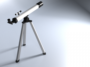 telescope Modelo 3D