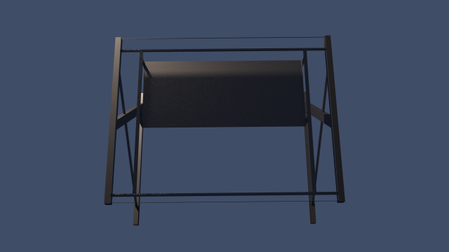 glass desk 3D Model .c4d .max .obj .3ds .fbx .stl .blend
