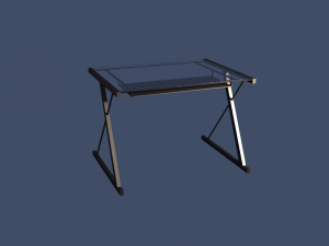 glass desk 3D Model
