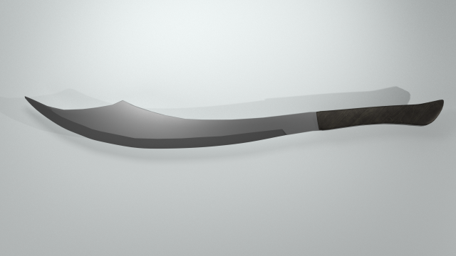 scimitar 3D Модель .c4d .max .obj .3ds .fbx .stl .blend 