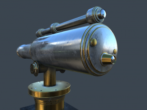 telescope pbr 3Dモデル