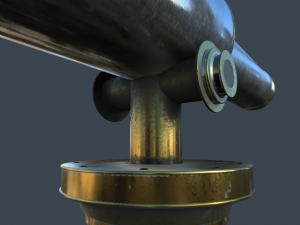 telescope pbr 3Dモデル